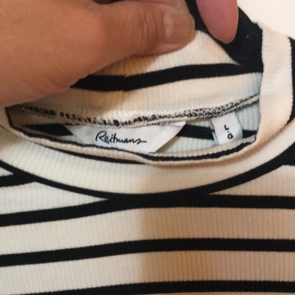 Reitmans Striped Shirt - Picture 4 of 6